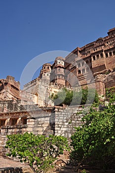 Jodhpur, Rajasthan, India. Mehragarth Fort.