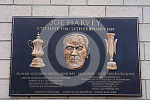 Joe Harvey at St. James Park, Newcastle, England