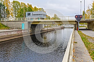 Joensuu canal shipping lock photo