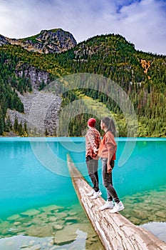 Joffre Lakes British Colombia Whistler Canada, colorful Joffre lakes national park in Canada