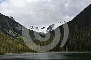 The Joffre Lakes - glacial lake in the British Columbia