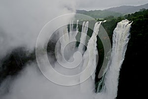 Jog Falls, Gerosoppa Falls or Joga Falls at Sharavathi river in Karnataka State of India