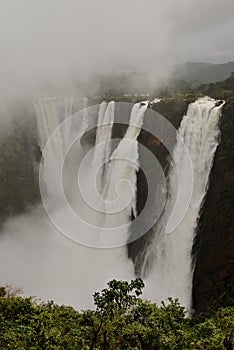 Jog Falls, Gerosoppa Falls or Joga Falls at Sharavathi river in Karnataka State of India