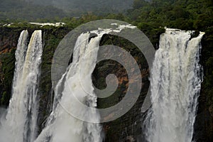 Jog Falls, Gerosoppa Falls or Joga Falls at Sharavathi river in Karnataka State of India