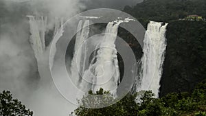 Jog Falls, Gerosoppa Falls or Joga Falls at Sharavathi river in Karnataka State of India