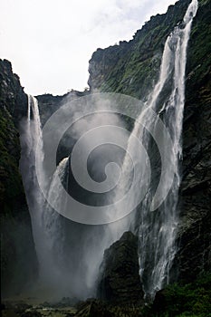 Jog Falls or Gerosoppa Falls in Karnataka state of India