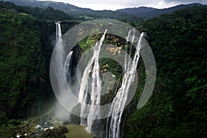 Jog Falls or Gerosoppa Falls in Karnataka state of India