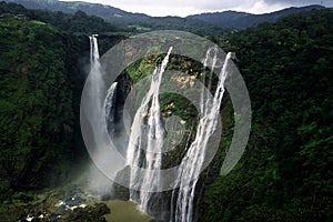 Jog Falls or Gerosoppa Falls in Karnataka state of India photo