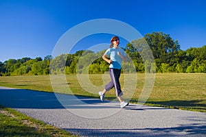 Jogger in park