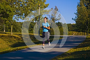 Jogger in park