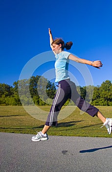 Jogger in park