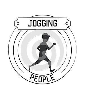 Joggin people label