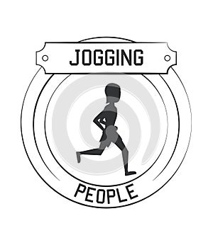Joggin people label