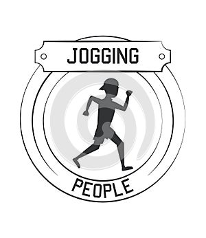 Joggin people label