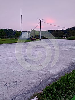 jogging path in Kisaran town square