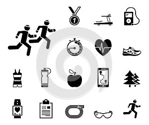 Jogging and Running - Iconset - Icons