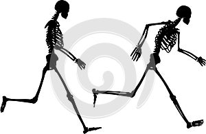 Jogging skeletons
