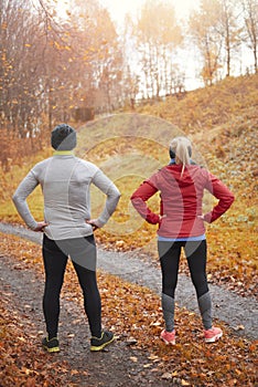 Jogging time during the autumn