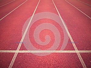 Jogging track, outdoor oval stadium with a tartan track.