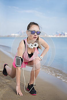 Jogging by woman