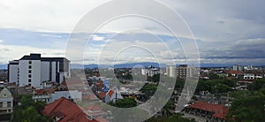 Jogja indonesia city center blue sky