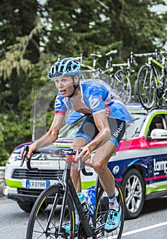 Johan Vansummeren on Col du Tourmalet - Tour de France 2014