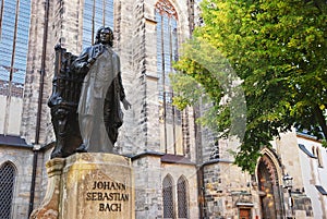 Johann Sebastian Bach memorial. Leipzig, Germany. photo