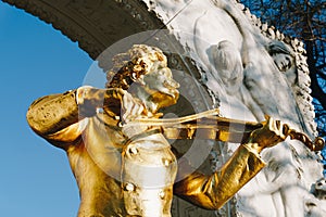 Johann Strauss monument in the Vienna city park