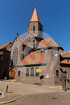 Johannes de Doper church in Montfoort a church on a sunny day.