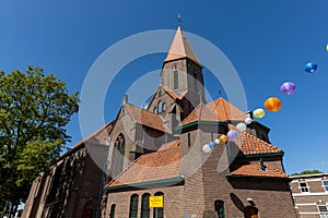 Johannes de Doper church in Montfoort a church on a sunny day.