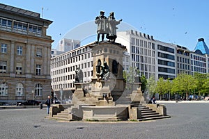 Johannes Gutenberg Monument, on the Rossmarkt, Frankfurt, Germany