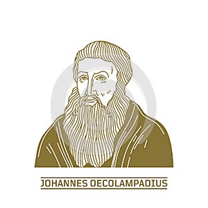 Johannes Oecolampadius 1482-1531 was a German Protestant reformer in the Reformed tradition from the Electoral Palatinate.