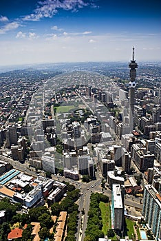 Johannesburg CBD - Aerial View photo
