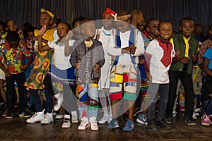 School children celebrate Africa Day in South Africa