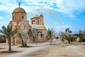 John Baptist Greek Orthodox Church Near Jordan River Jesus Baptism Site Bethany , Jordan