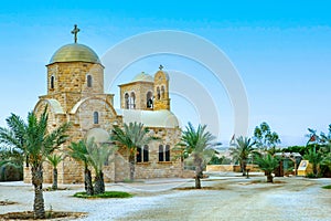 John Baptist Greek Orthodox Church Near Jordan River Jesus Baptism Site Bethany , Jordan