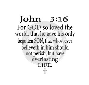 John 3:16. photo