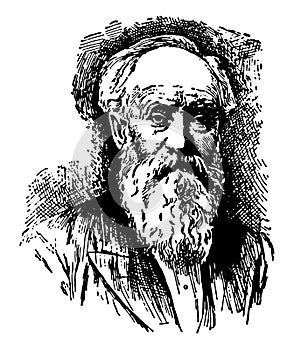 John Burroughs vintage illustration photo