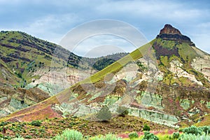 John Day Fossil Beds Sheep Rock Unit Landscape