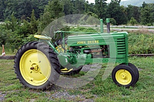 A john deer tractor