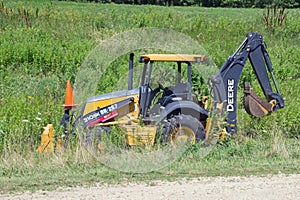 A John Deere Construction Tractor