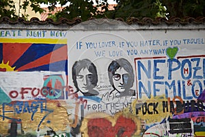 John Lennon Wall in Prague