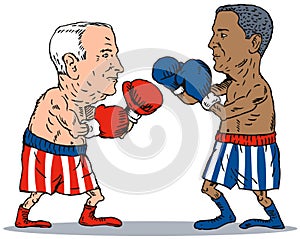 John McCain and barack Obama