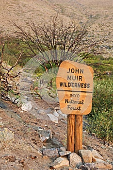 John Muir Wilderness Sign