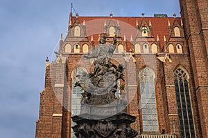 John of Nepomuk statue in Wroclaw