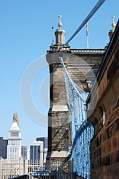 John A. Roebling Bridge into Cincinnati