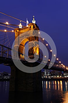 The John A. Roebling Suspension Bridge.