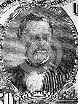 John Sherman a portrait from American money