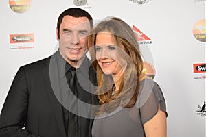 John Travolta and Wife Kelly Preston