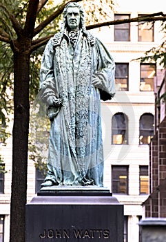 John Watts statue in New York, USA